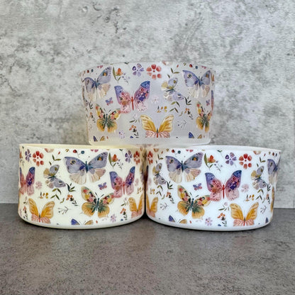 Paintbrush Butterflies - Silicone Stanley Tumbler Boot 20-40oz