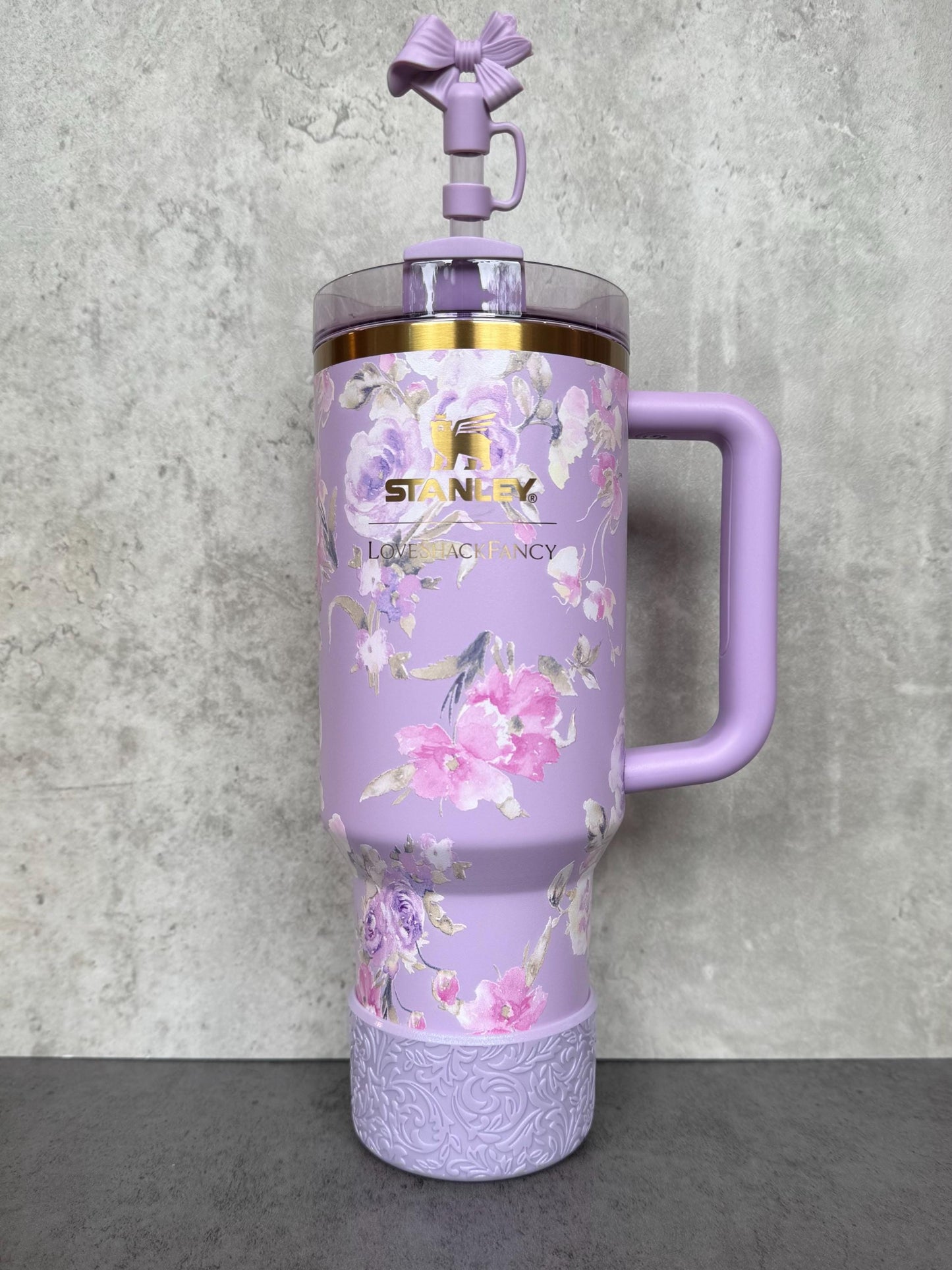 The Baroque Collection - Iris Shimmer - Silicone Stanley Tumbler Boot 20-40oz