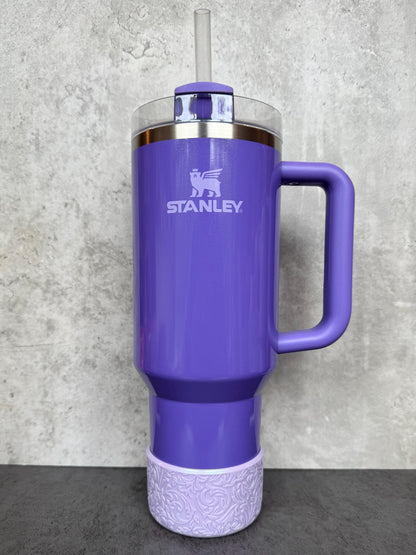 The Baroque Collection - Iris Shimmer - Silicone Stanley Tumbler Boot 20-40oz