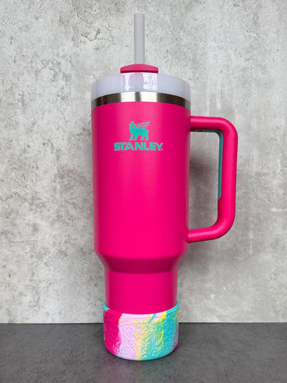 The Baroque Collection - Tropical Summer Blend - Silicone Stanley Tumbler Boot 20-40oz