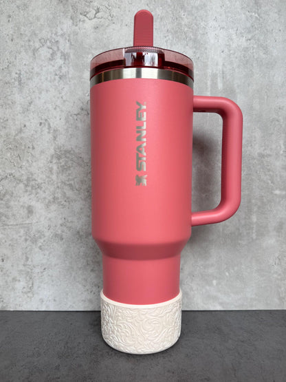 The Baroque Collection - Champagne Shimmer - Silicone Stanley Tumbler Boot 20-40oz