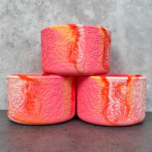 The Baroque Collection - Juicy Nectarine Blend - Silicone Stanley Tumbler Boot 20-40oz