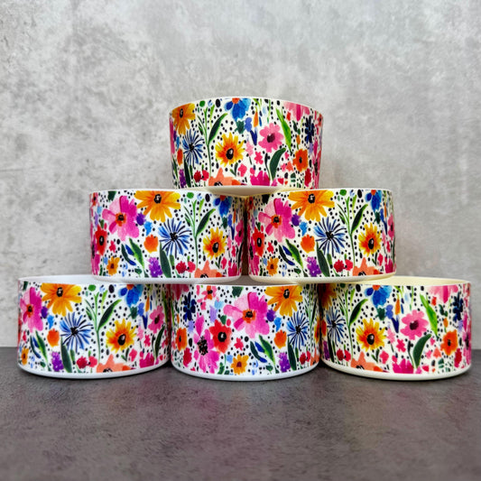 Polka Dot Floral - Silicone Stanley Tumbler Boot 20-40oz