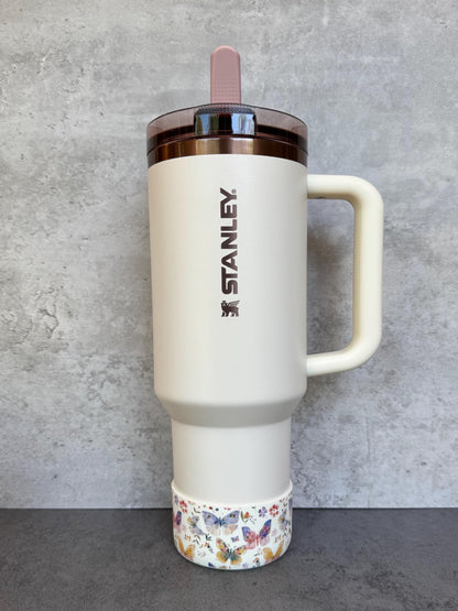 Paintbrush Butterflies - Silicone Stanley Tumbler Boot 20-40oz