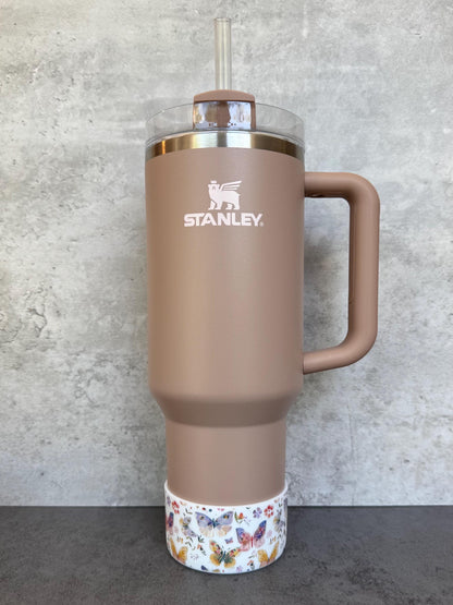Paintbrush Butterflies - Silicone Stanley Tumbler Boot 20-40oz