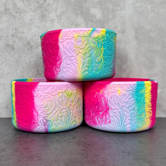 The Baroque Collection - Tropical Summer Blend - Silicone Stanley Tumbler Boot 20-40oz