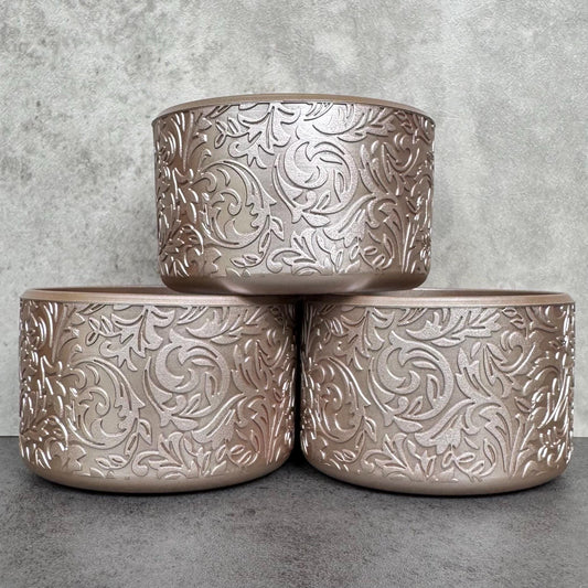 The Baroque Collection - Rose Gold Metallic - Silicone Stanley Tumbler Boot 20-40oz