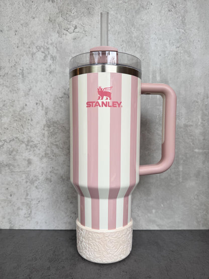 The Baroque Collection - Champagne Shimmer - Silicone Stanley Tumbler Boot 20-40oz