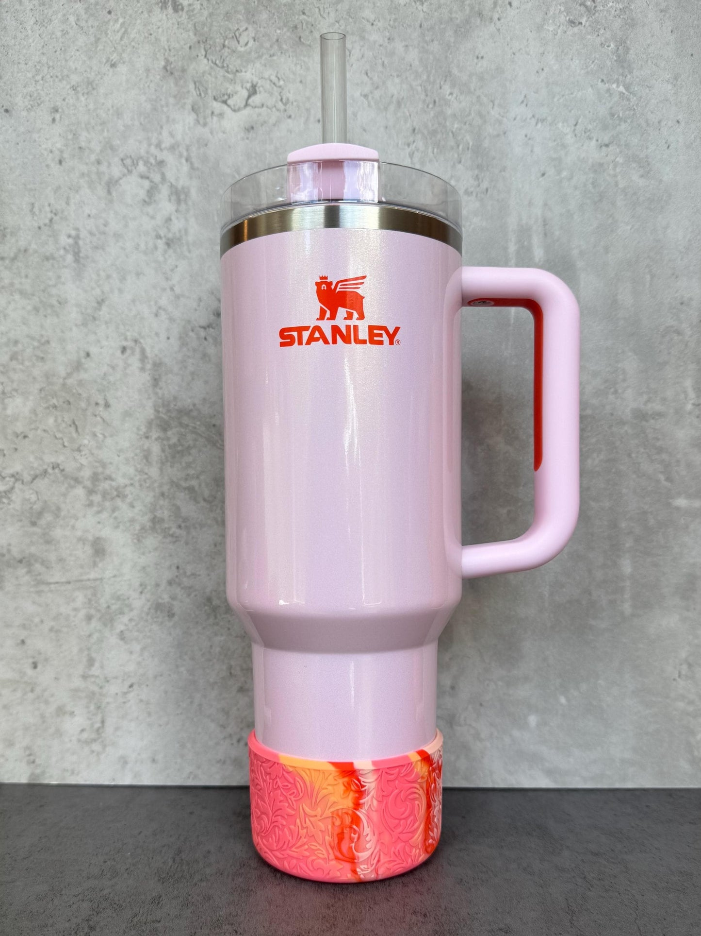 The Baroque Collection - Juicy Nectarine Blend - Silicone Stanley Tumbler Boot 20-40oz