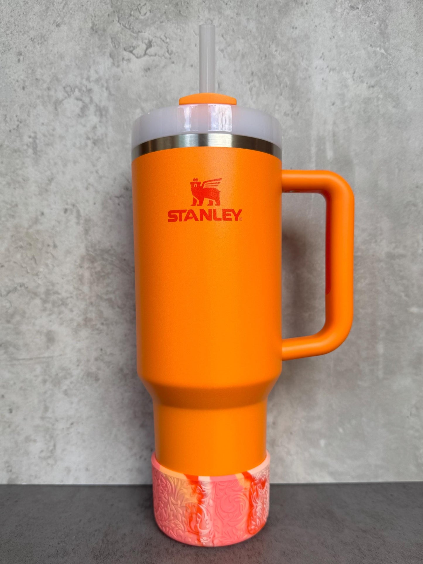 The Baroque Collection - Juicy Nectarine Blend - Silicone Stanley Tumbler Boot 20-40oz