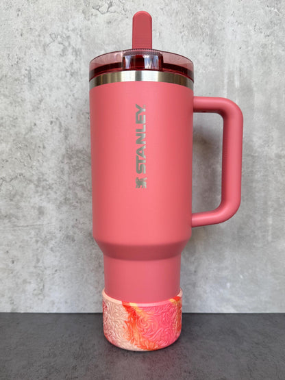 The Baroque Collection - Juicy Nectarine Blend Shimmer - Silicone Stanley Tumbler Boot 20-40oz