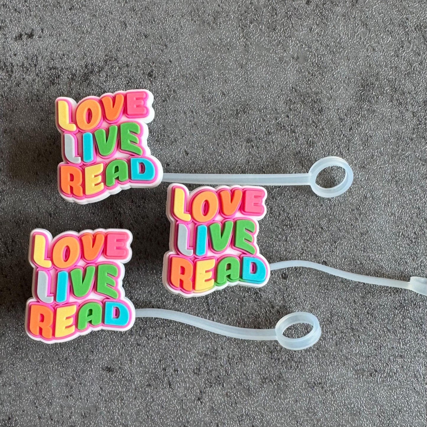 Love Live Read 10mm Straw Topper
