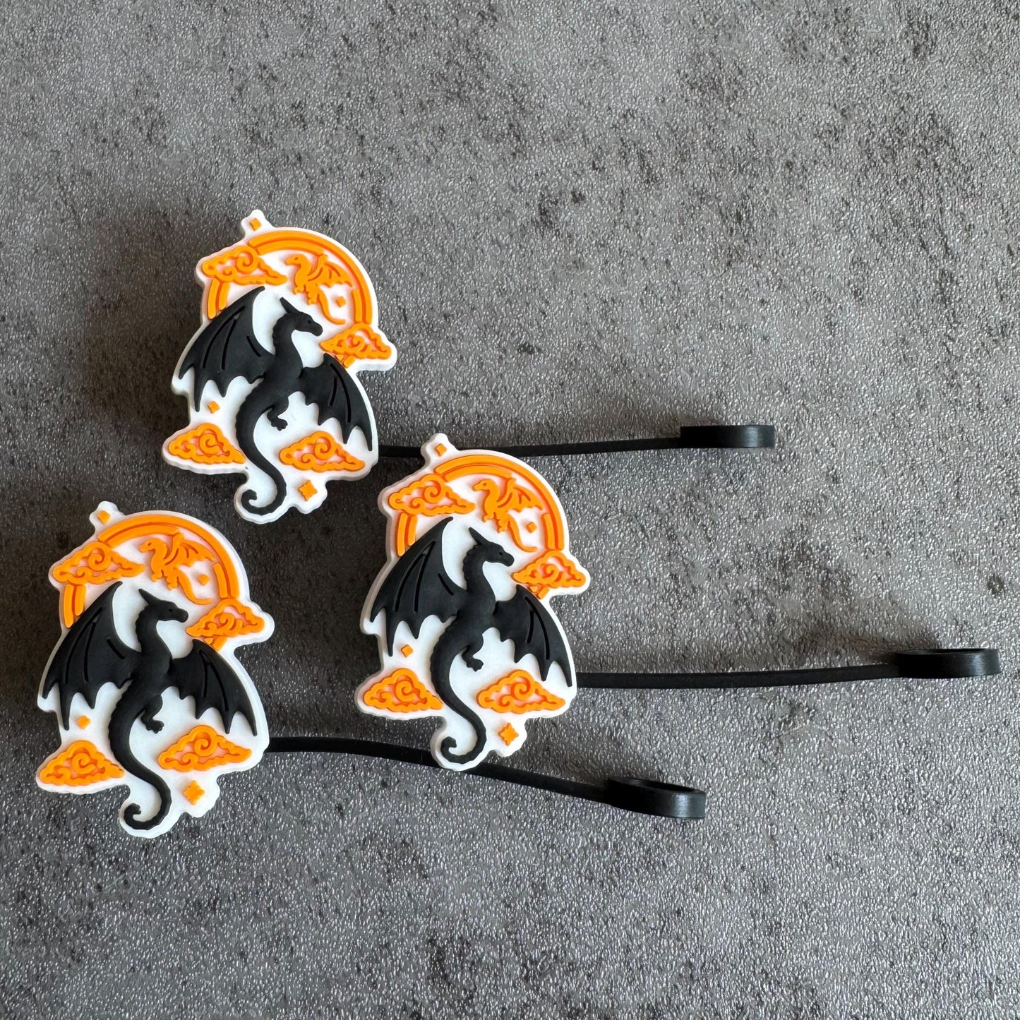 Dragons in the Clouds 10mm Straw Topper