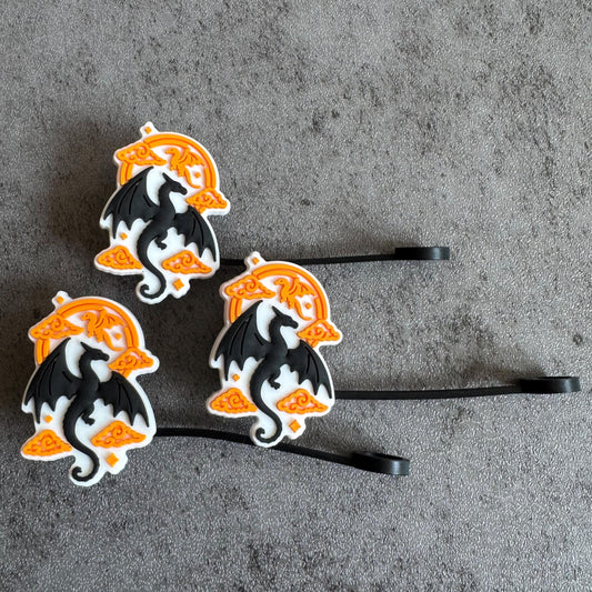 Dragons in the Clouds 10mm Straw Topper