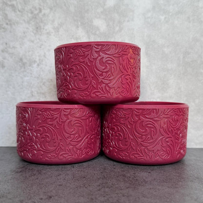 The Baroque Collection - Cranberry - Silicone Tumbler Boot 20-40oz