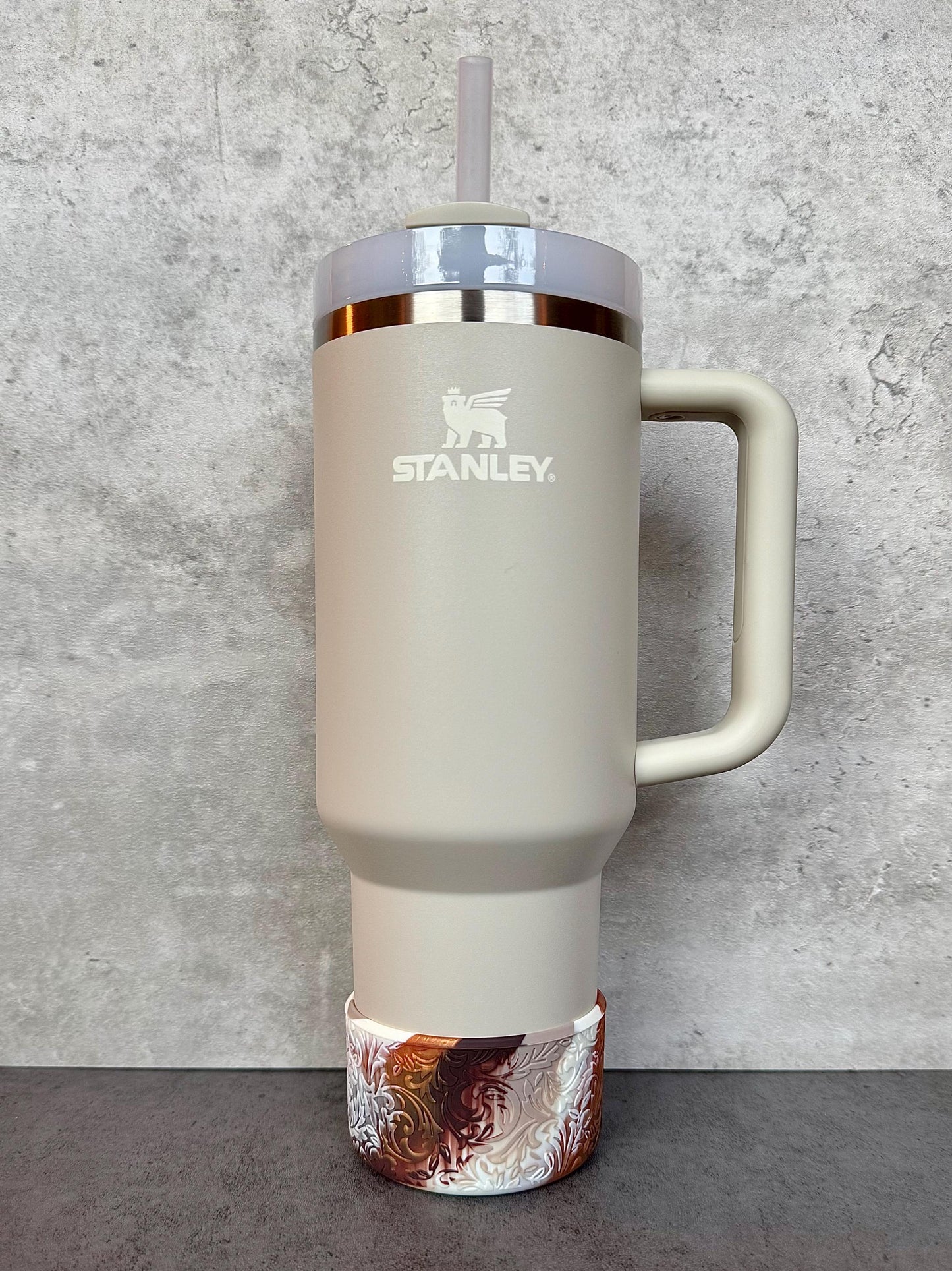 The Baroque Collection - Caramel Espresso - Silicone Tumbler Boot 20-40oz