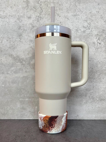 The Baroque Collection - Caramel Espresso - Silicone Tumbler Boot 20-40oz