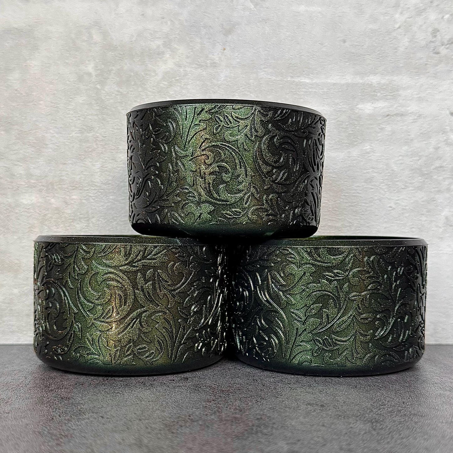 The Baroque Collection - Forest Metallic - Silicone Tumbler Boot 20-40oz