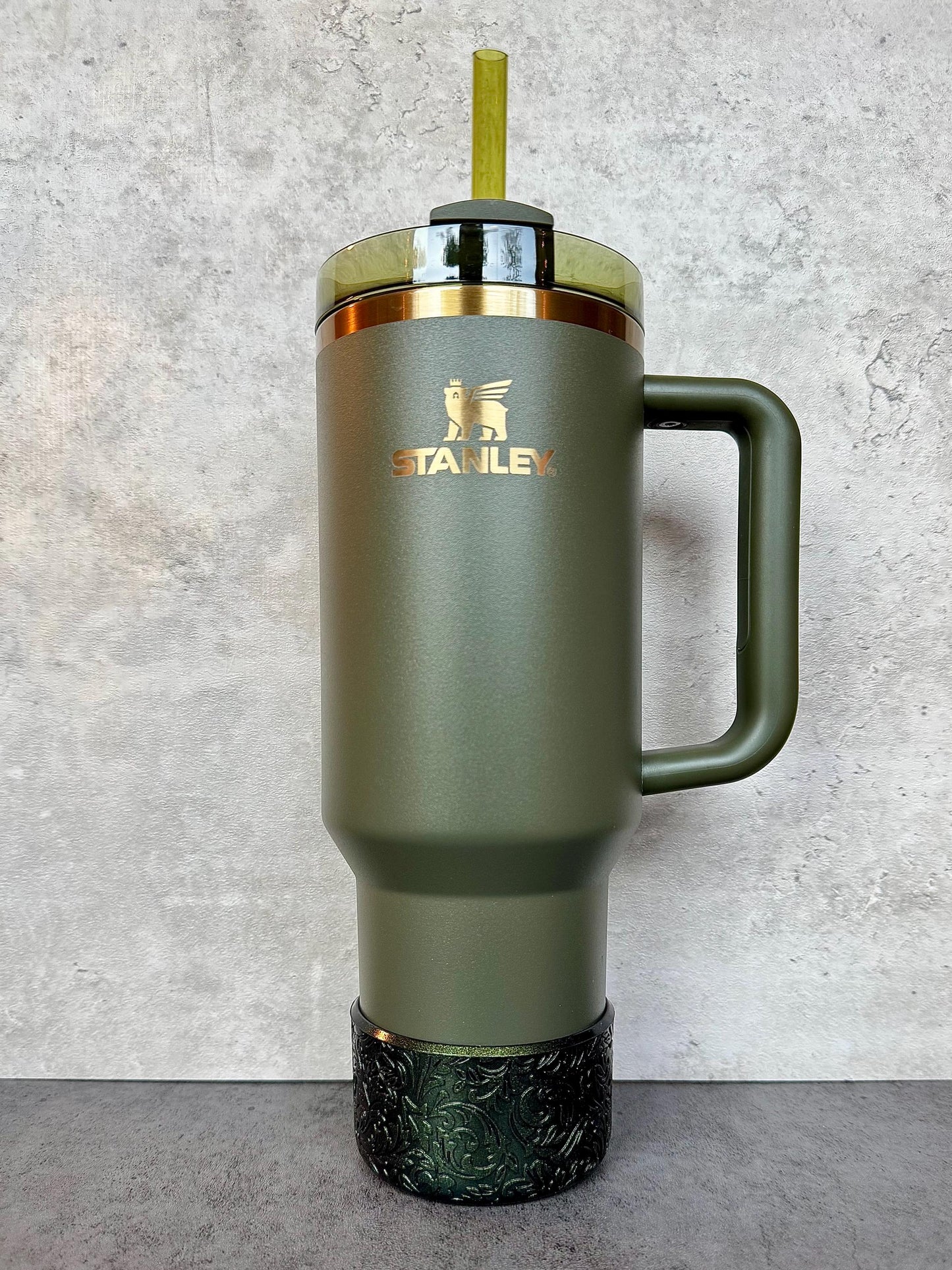 The Baroque Collection - Forest Metallic - Silicone Tumbler Boot 20-40oz