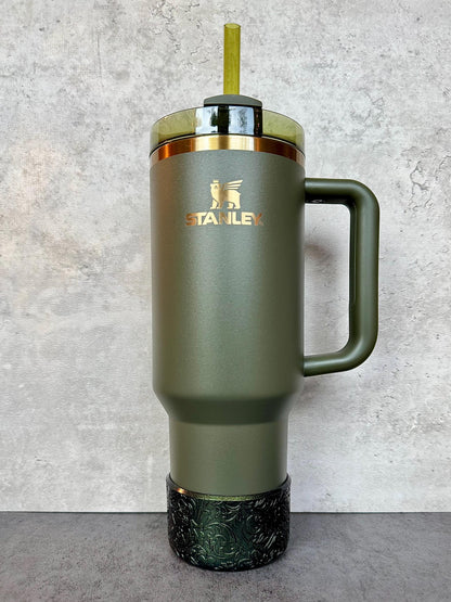 The Baroque Collection - Forest Metallic - Silicone Tumbler Boot 20-40oz