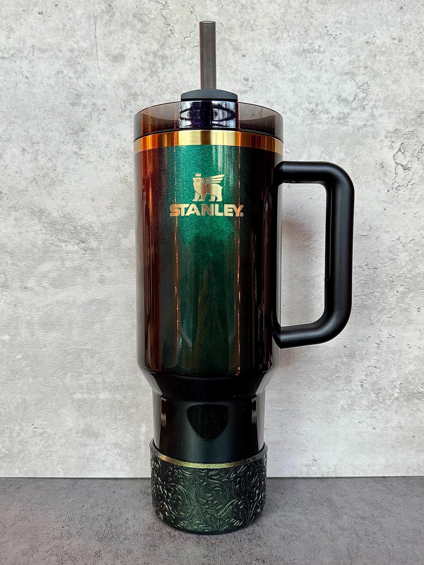 The Baroque Collection - Forest Metallic - Silicone Tumbler Boot 20-40oz