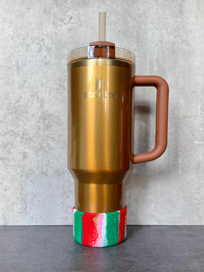 The Baroque Collection - Candy Cane Stripe - Silicone Tumbler Boot 20-40oz