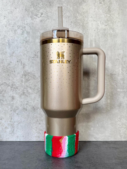 The Baroque Collection - Candy Cane Stripe - Silicone Tumbler Boot 20-40oz