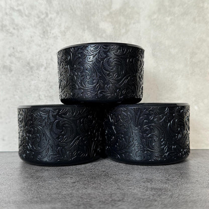 The Baroque Collection - Noire Metallic - Silicone Tumbler Boot 20-40oz