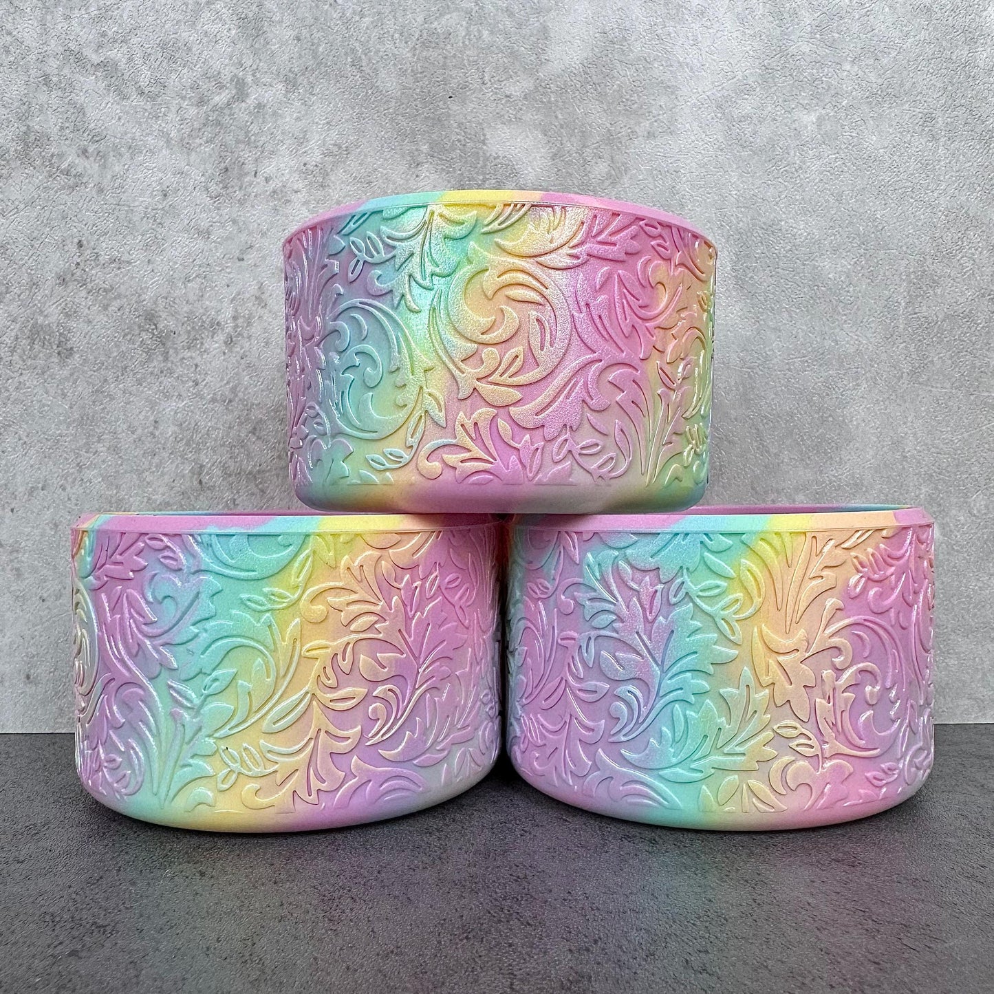 The Baroque Collection - Cotton Candy Clouds - Silicone Tumbler Boot 20-40oz