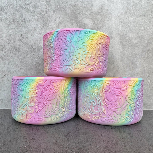 The Baroque Collection - Cotton Candy Clouds - Silicone Tumbler Boot 20-40oz