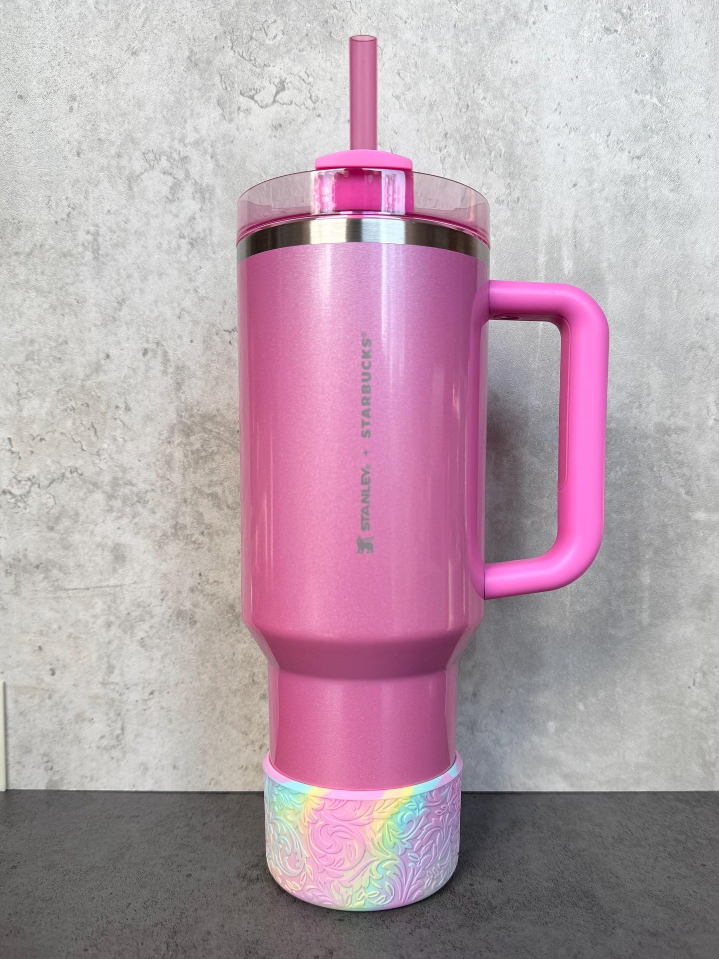 The Baroque Collection - Cotton Candy Clouds - Silicone Tumbler Boot 20-40oz