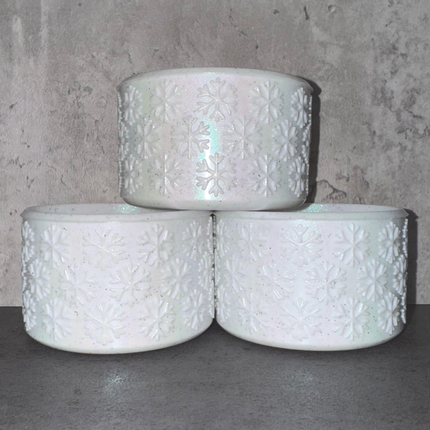 Glitter Snowflake - Silicone Tumbler Boot 20-40oz