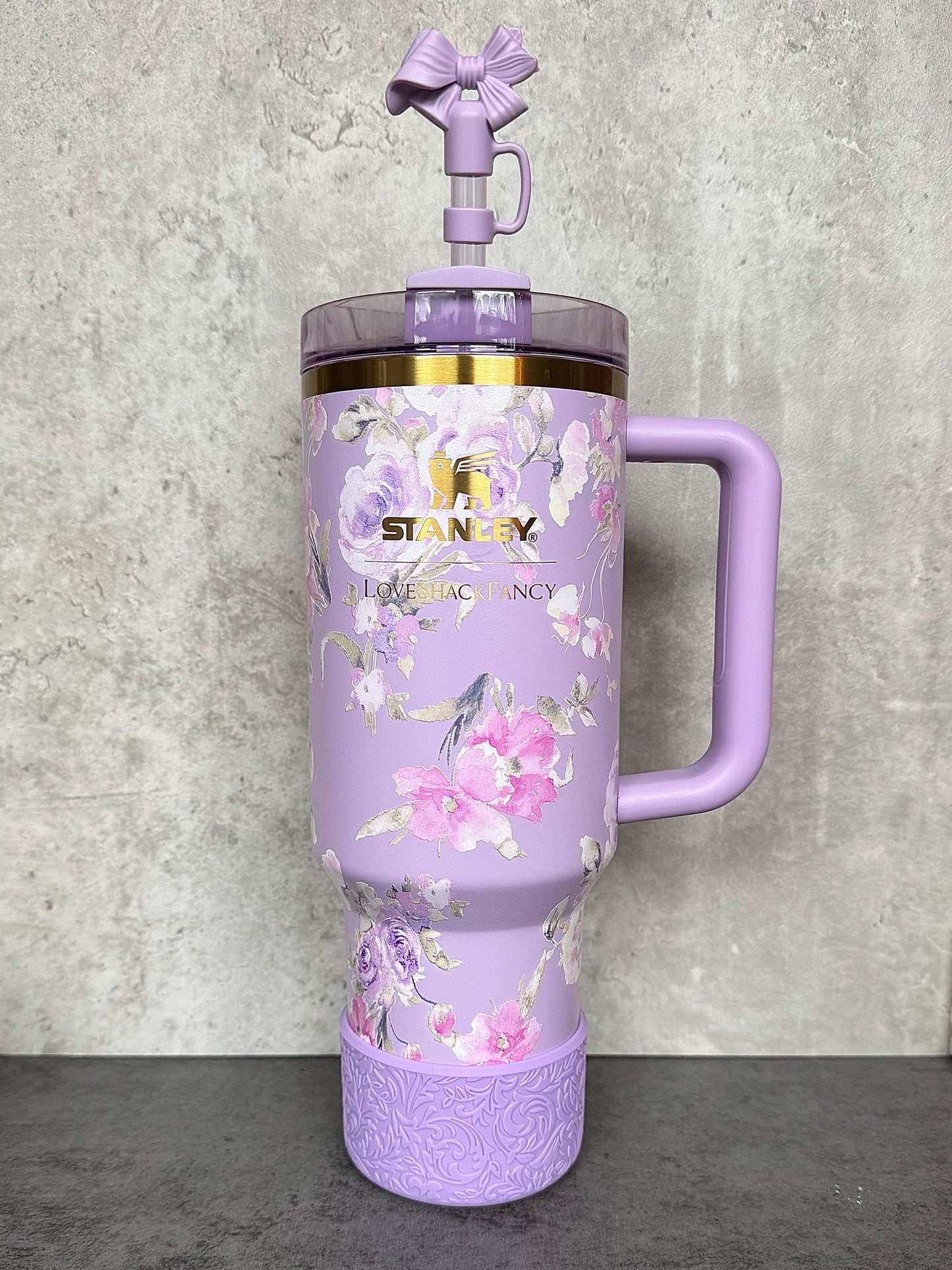 The Baroque Collection - Lavender - Silicone Tumbler Boot 20-40oz