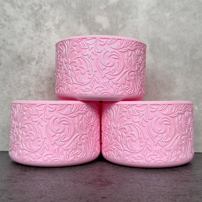 The Baroque Collection - Pink Tulle - Silicone Tumbler Boot 20-40oz