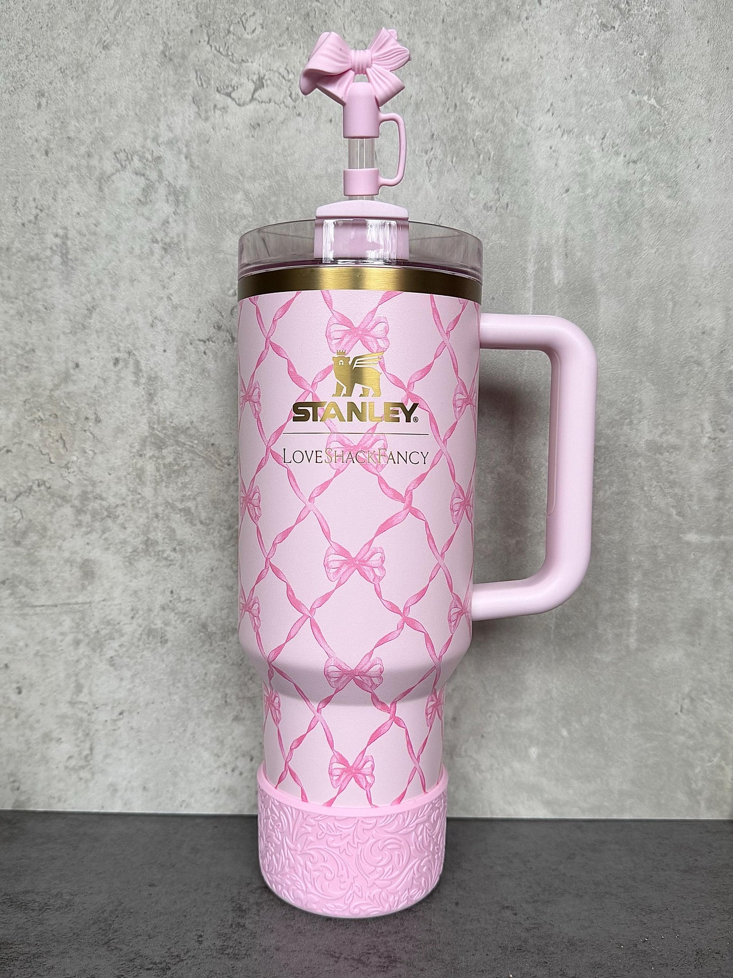 The Baroque Collection - Pink Tulle - Silicone Tumbler Boot 20-40oz