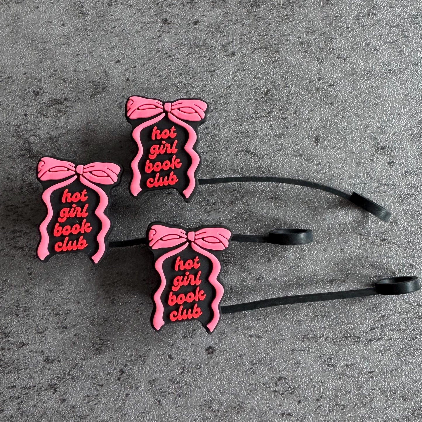 Hot Girl Book Club 10mm Straw Topper