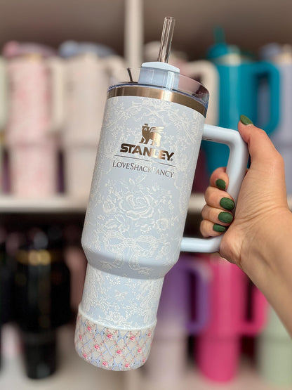 Ribbon Rosettes Collection - Belle and Sage Co. x Grit & Grace - Silicone Tumbler Boot 20-40oz