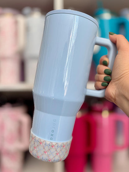 Ribbon Rosettes Collection - Belle and Sage Co. x Grit & Grace - Silicone Tumbler Boot 20-40oz