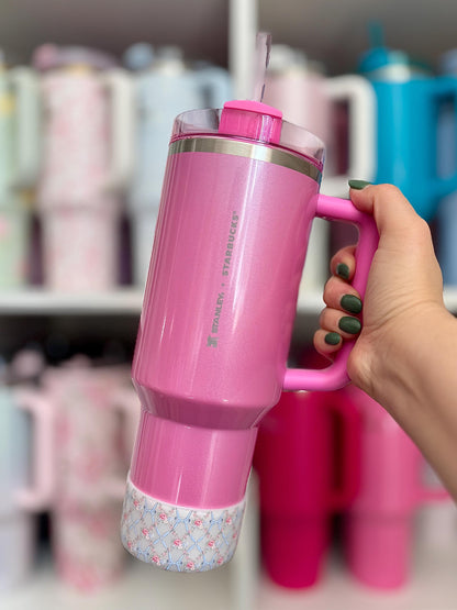Ribbon Rosettes Collection - Belle and Sage Co. x Grit & Grace - Silicone Tumbler Boot 20-40oz