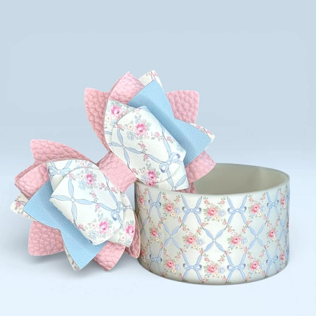 Ribbon Rosettes Collection - Belle and Sage Co. x Grit & Grace - Silicone Tumbler Boot 20-40oz