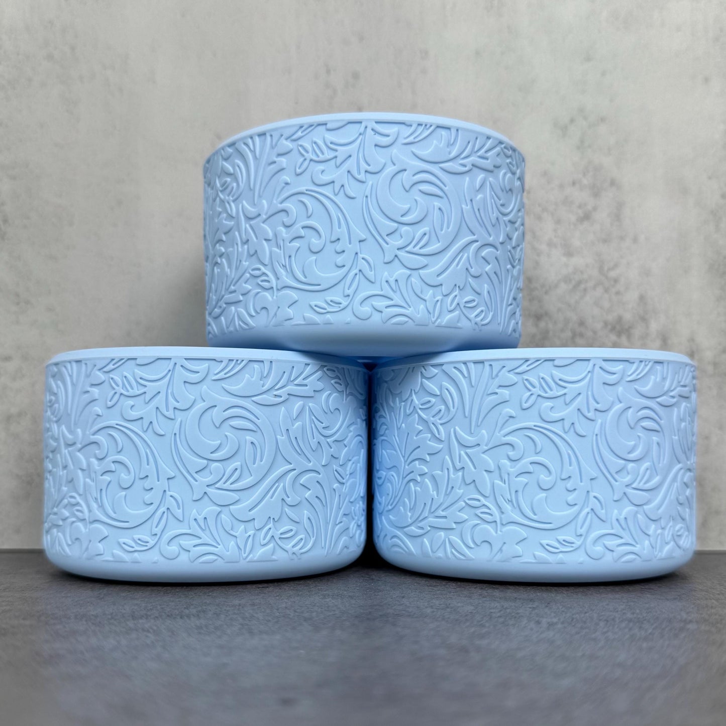 The Baroque Collection - French Blue - Silicone Tumbler Boot 20-40oz
