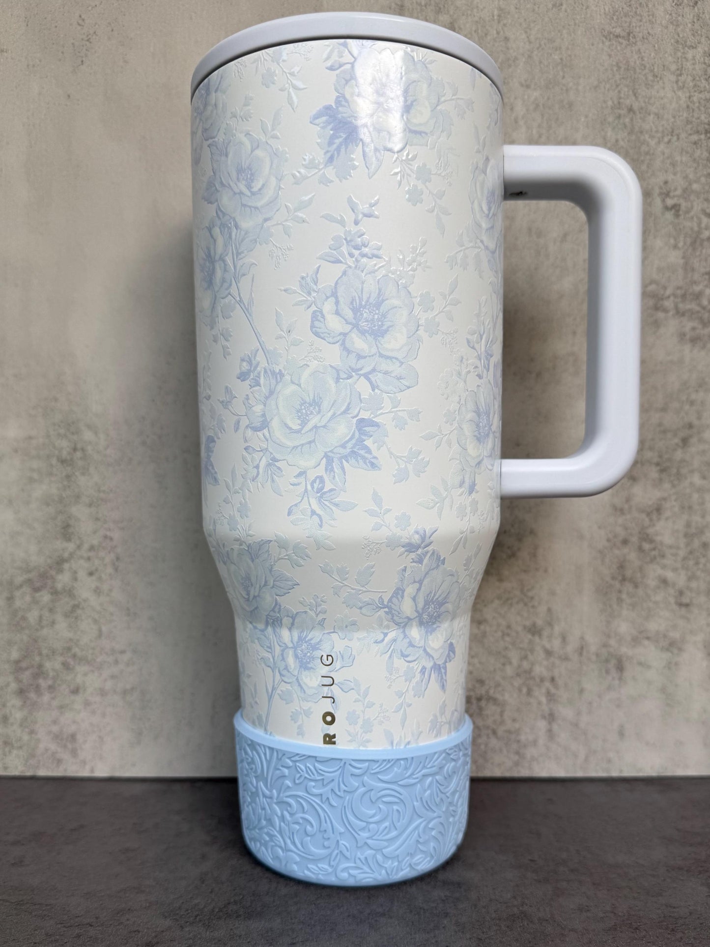 The Baroque Collection - French Blue - Silicone Tumbler Boot 20-40oz
