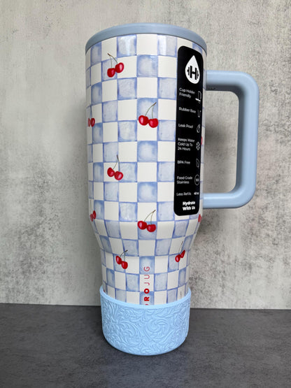 The Baroque Collection - French Blue - Silicone Tumbler Boot 20-40oz
