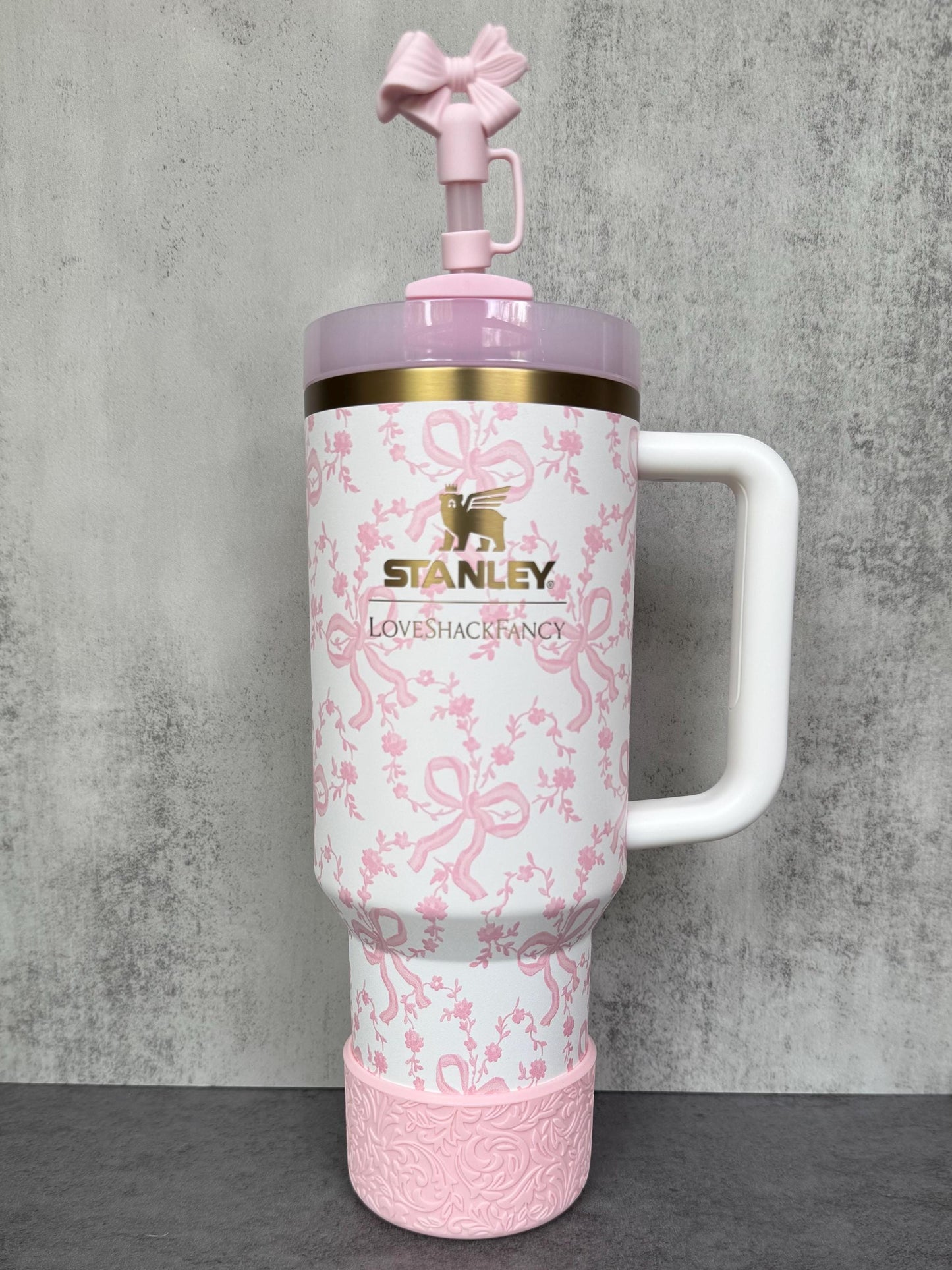 The Baroque Collection - Pink Blush - Silicone Tumbler Boot 20-40oz