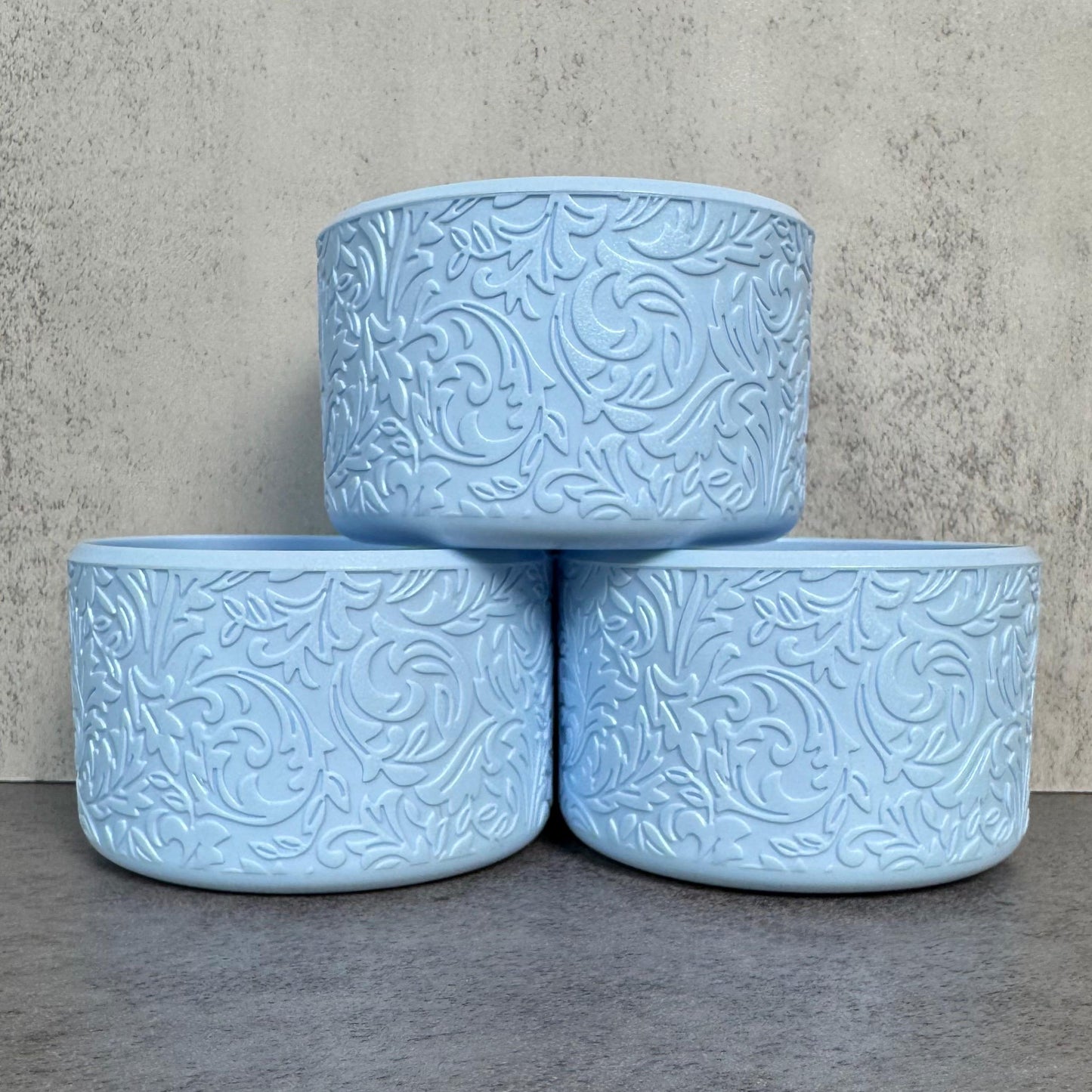 The Baroque Collection - French Blue - Silicone Tumbler Boot 20-40oz