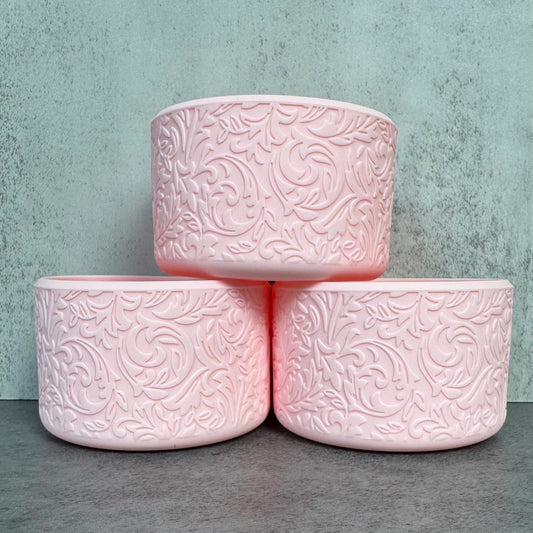 The Baroque Collection - Pink Blush - Silicone Tumbler Boot 20-40oz