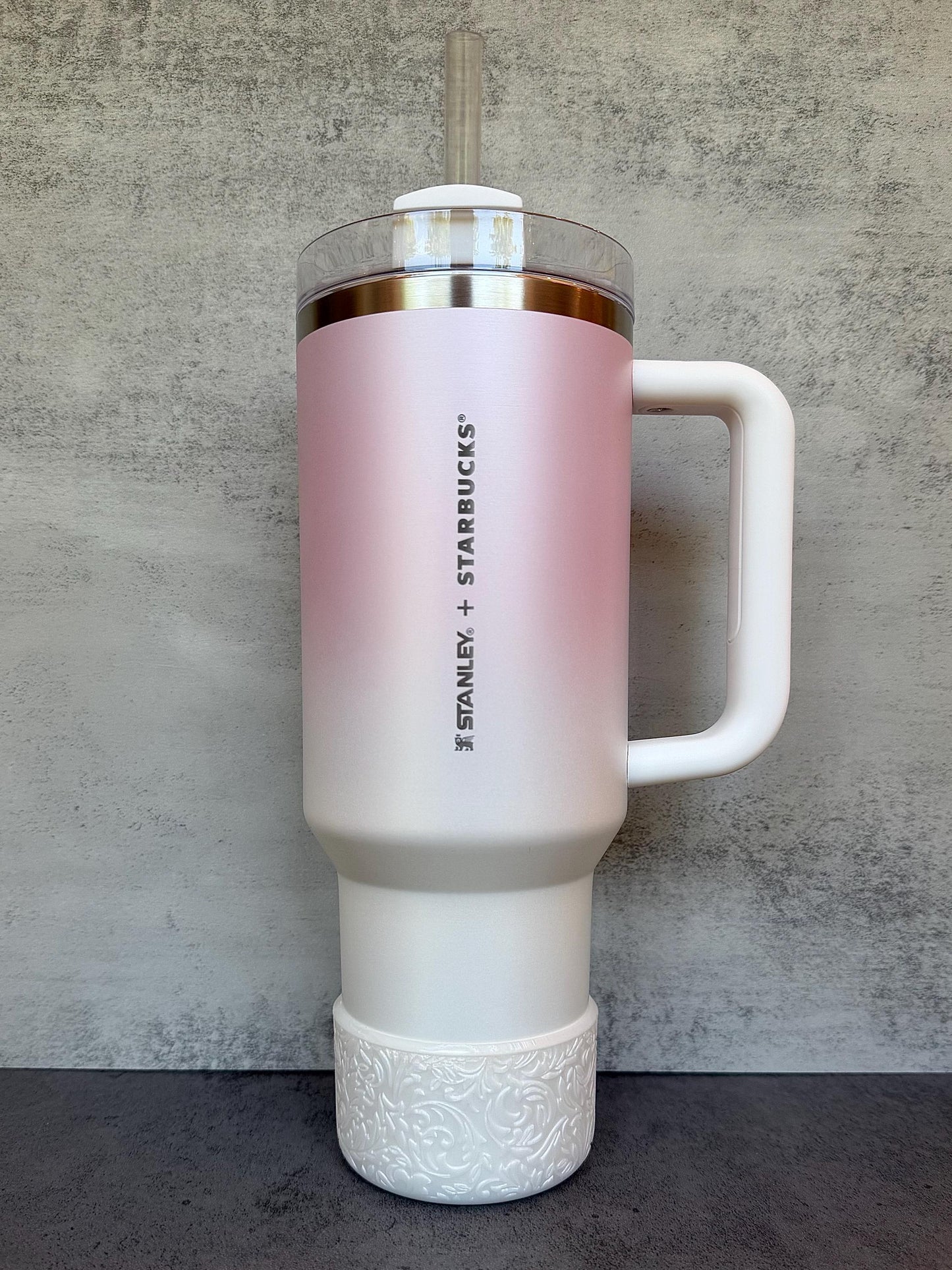 The Baroque Collection - Pearl - Silicone Tumbler Boot 20-40oz