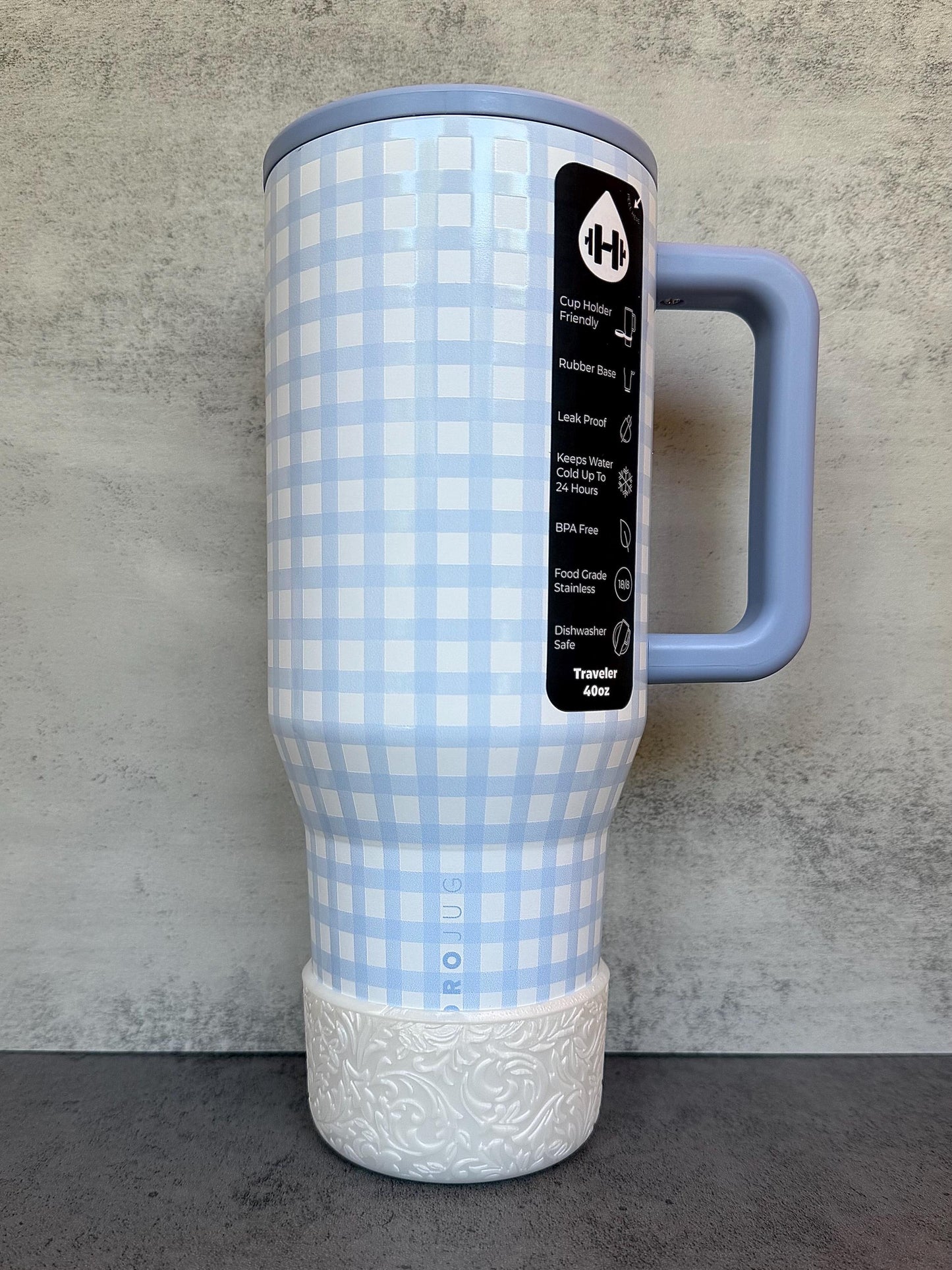 The Baroque Collection - Pearl - Silicone Tumbler Boot 20-40oz