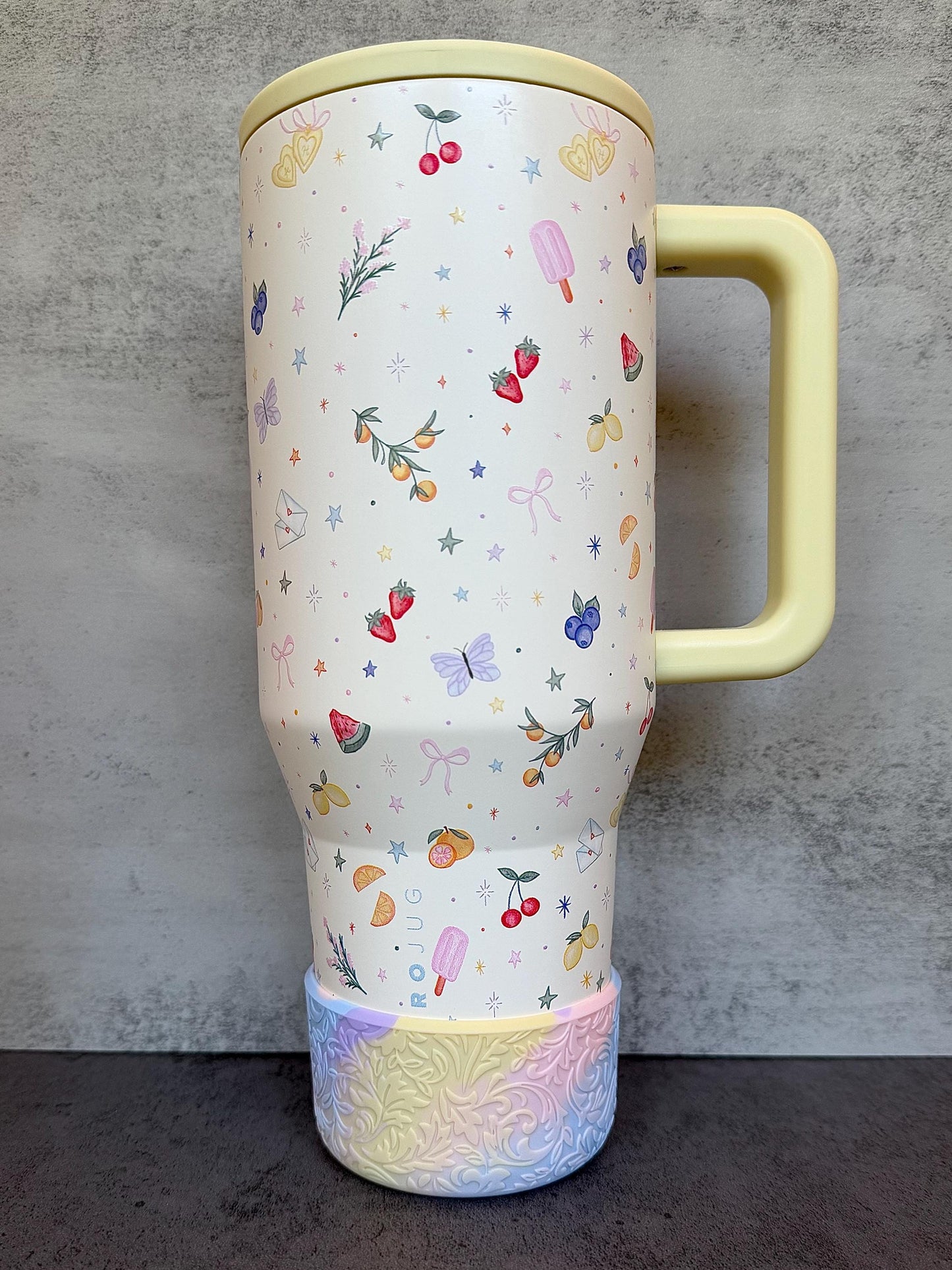 The Baroque Collection - Buttercream Dreams - Silicone Tumbler Boot 20-40oz