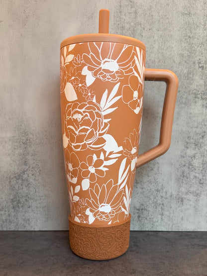 The Baroque Collection - Toffee - Silicone Tumbler Boot 20-40oz